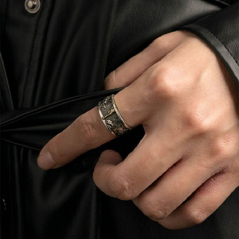 Anillos De Cobre Abierto Vintage Para Hombre al por mayor